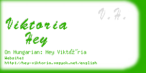 viktoria hey business card